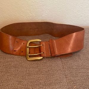 Women’s 2 1/2 inch wide leather Belt